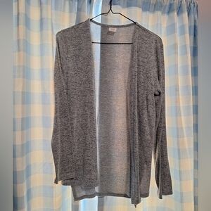 NWOT Wonder Nation Girl's Heather Gray Open-front Sweater
